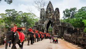Start your journey with Angkor Thom’s serene glow
